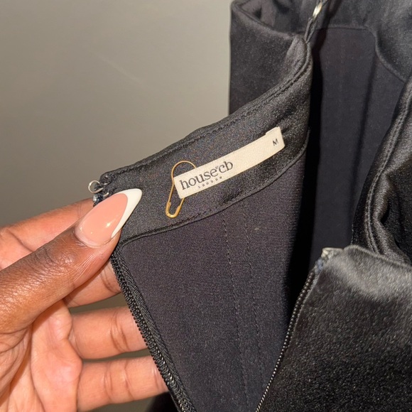 HOUSE OF CB Anais Corset Black Midi Dress - Picture 4 of 5